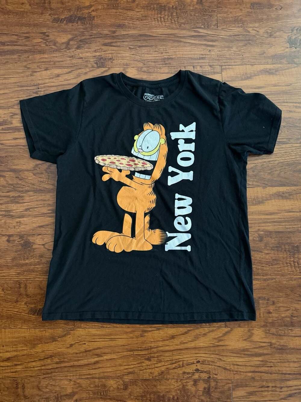 Nickelodeon Garfield New York Pizza Graphic T-Shirt Size L